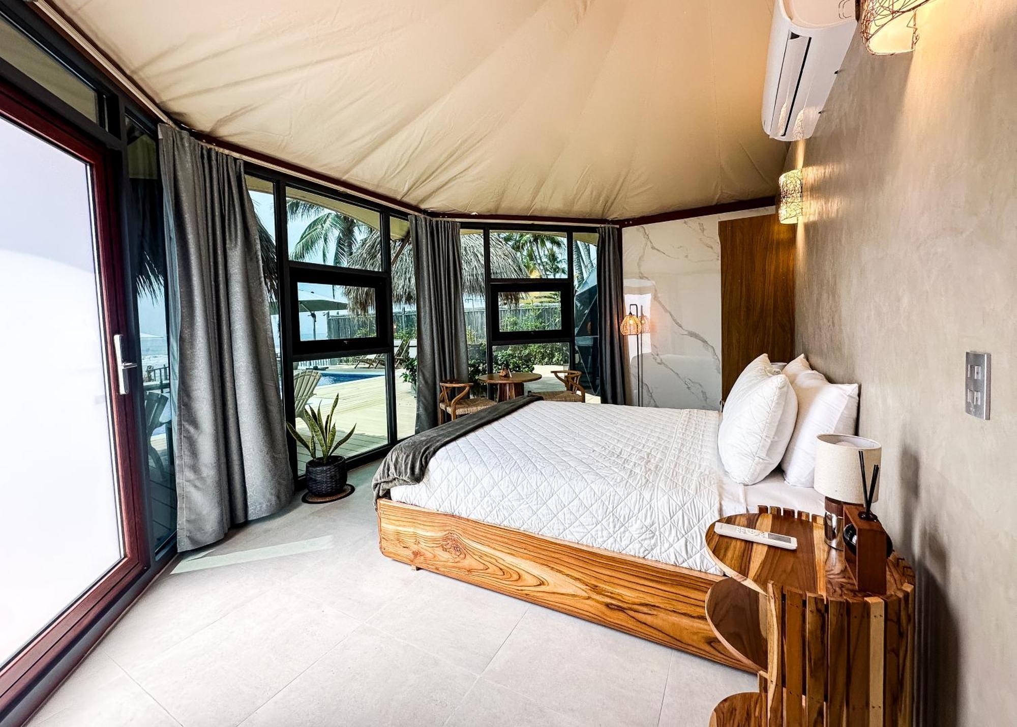 Almare Zonte - Beachfront Glamping Hotel El Zonte Extérieur photo